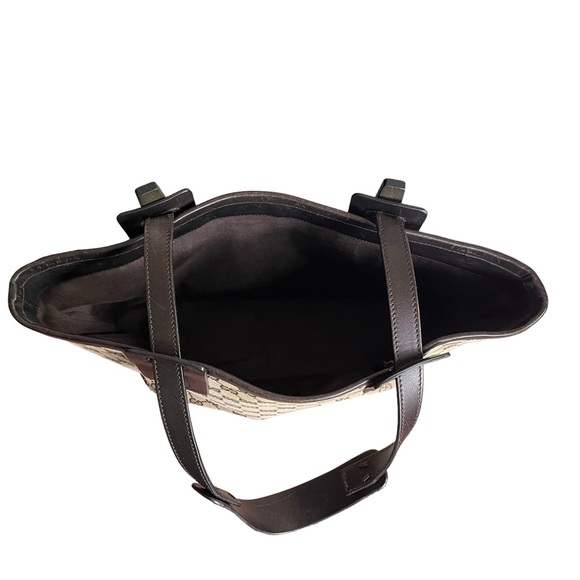 Gucci Leather Trimmed GG Canvas Tote - Picture 8 of 12